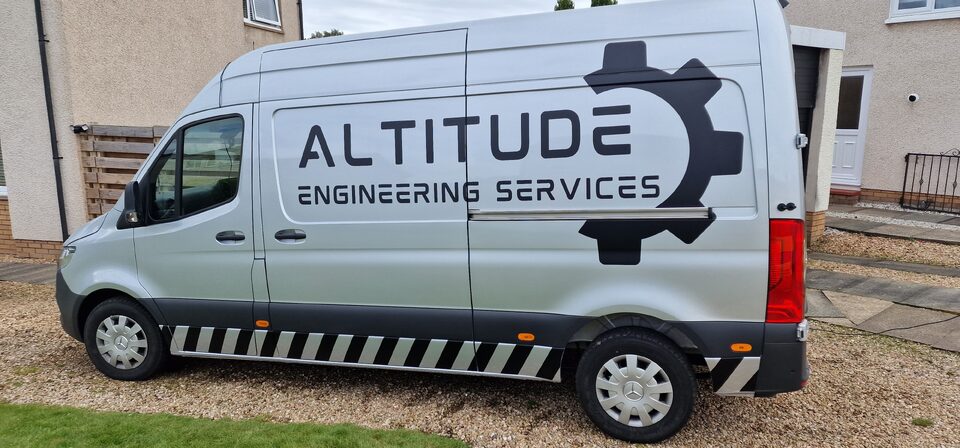Finished Altitude Engineering Services Van Graphics project photo 2 of 2