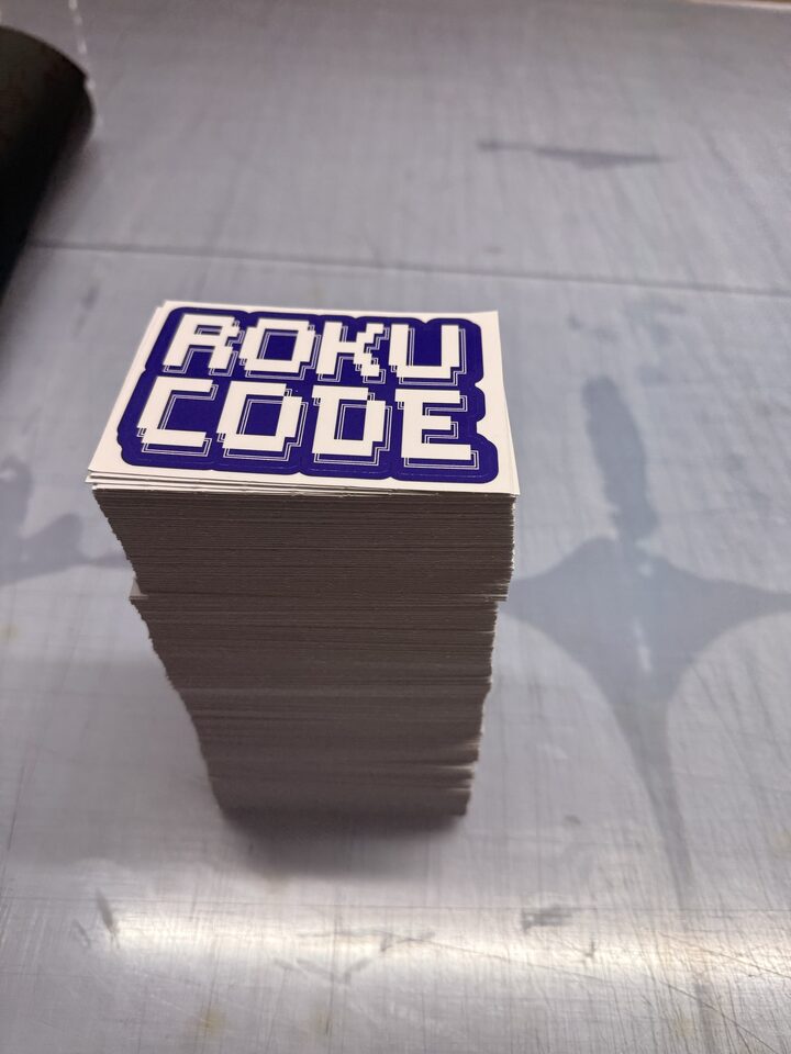 Finished Roku Code Custom Logo Stickers project photo 2 of 2